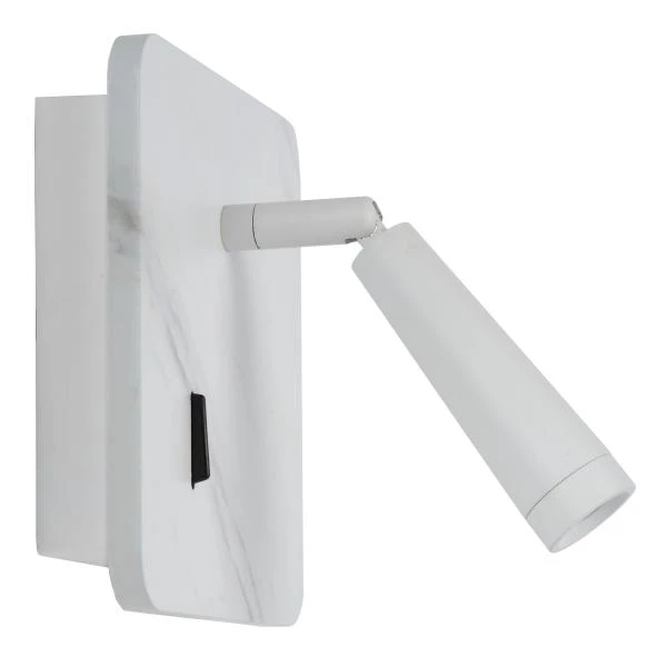 Lucide OREGON - Lámpara de cabecera / Lámpara de pared - LED - 1x4W 3000K - Con punto de carga USB - Blanco - DETAIL 2